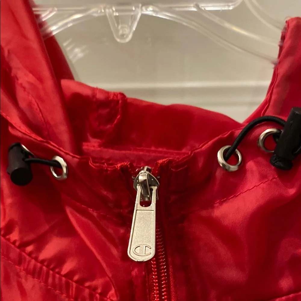 Champion Red Windbreaker Jacket - Picture 4 of 7